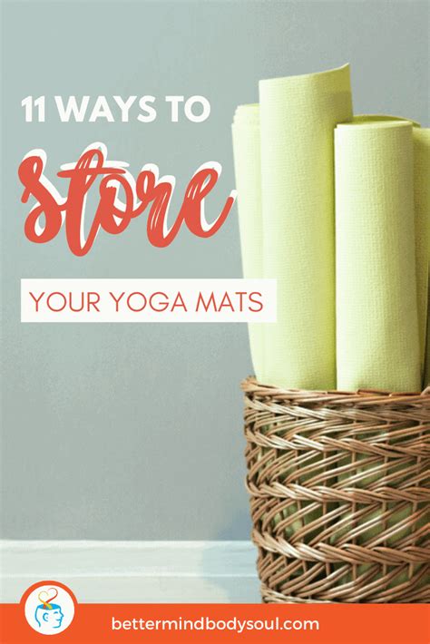 best way to store yoga mat